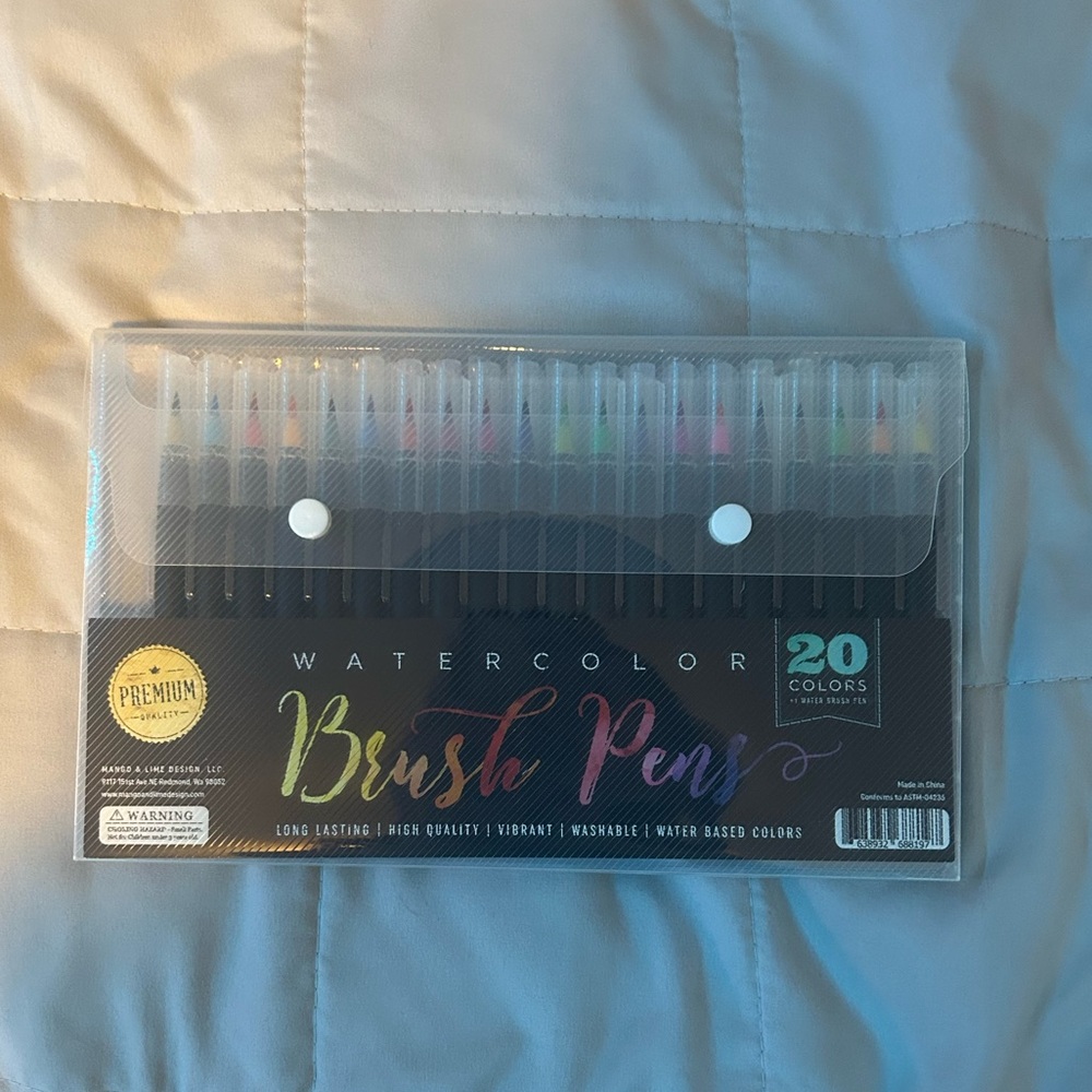 Watercolor Brush Pen Set 20 Colors